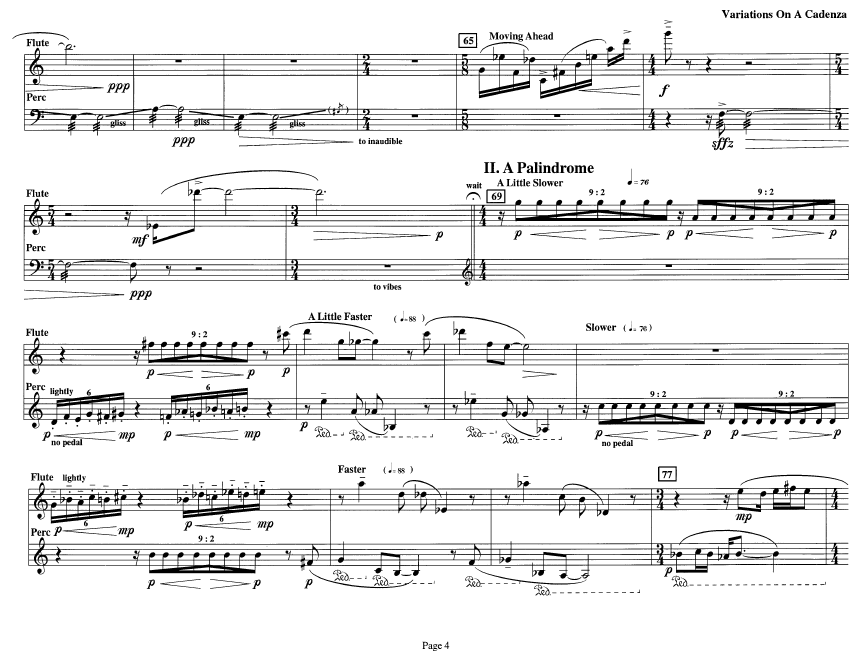 Variations On A Cadenza for Flute and Percussion