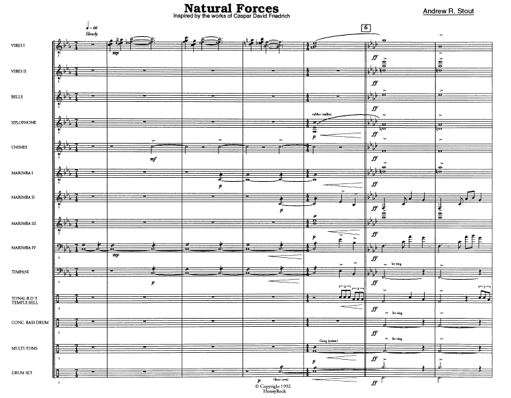 Natural Forces for Percussion Ensemble