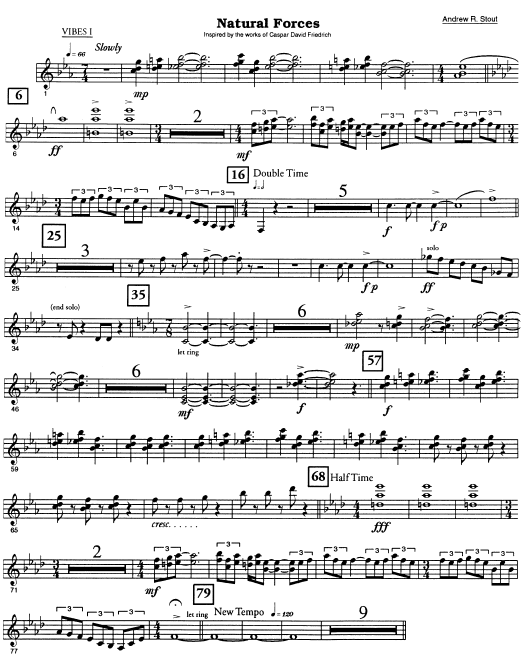 Natural Forces for Percussion Ensemble