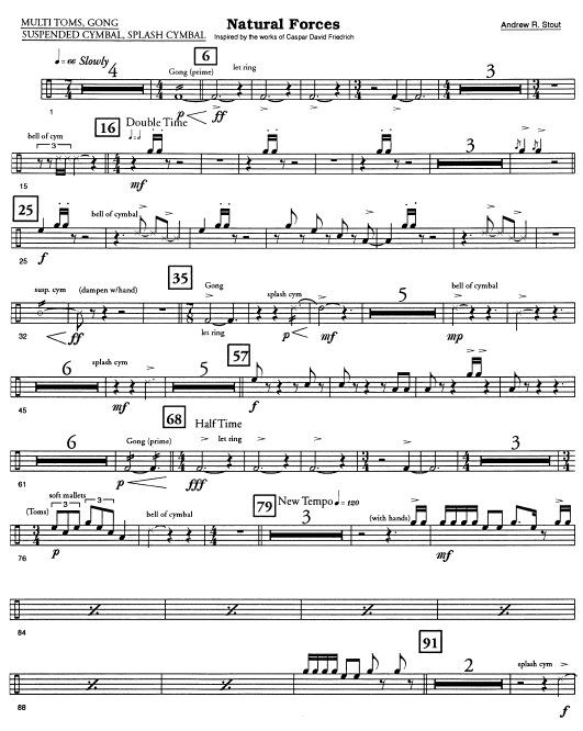 Natural Forces for Percussion Ensemble