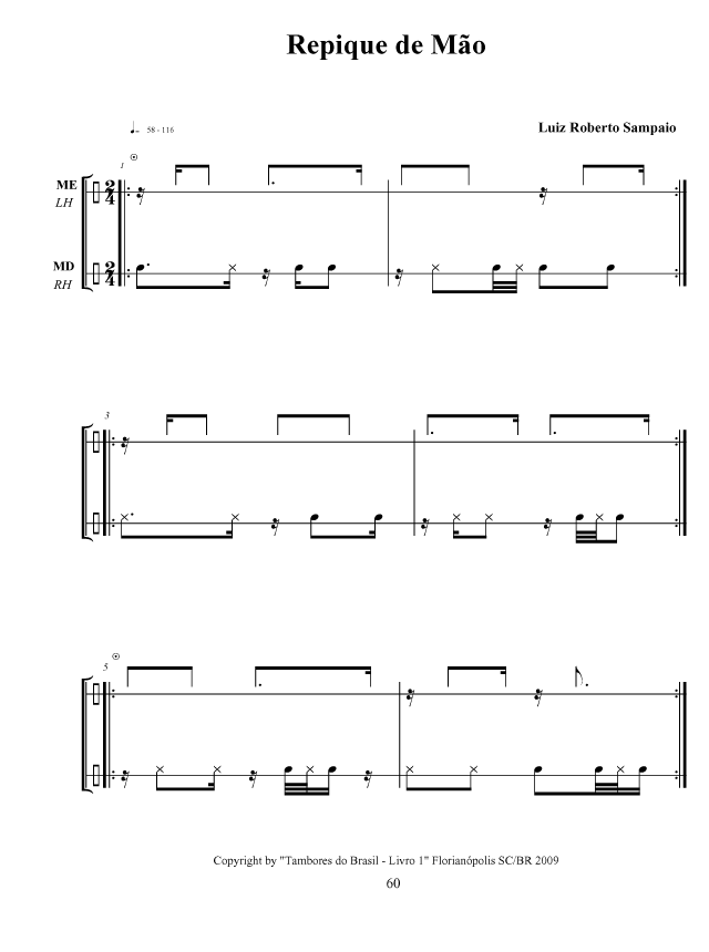 Drums of Brazil, Page Sample
