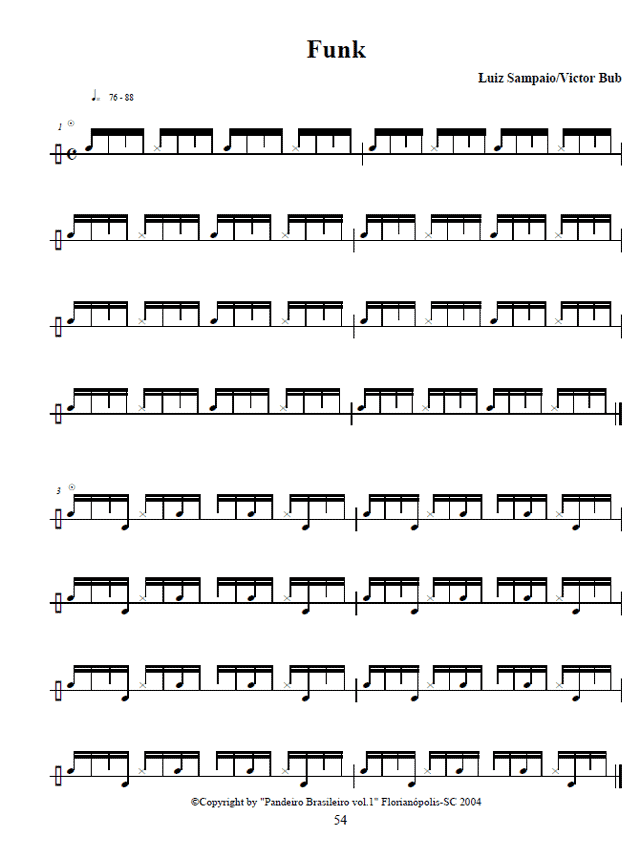 Pandeiro Brasileiro, Volume 1 - Page Sample