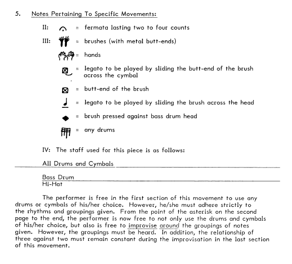 Suite for Unaccompanied Drum Set