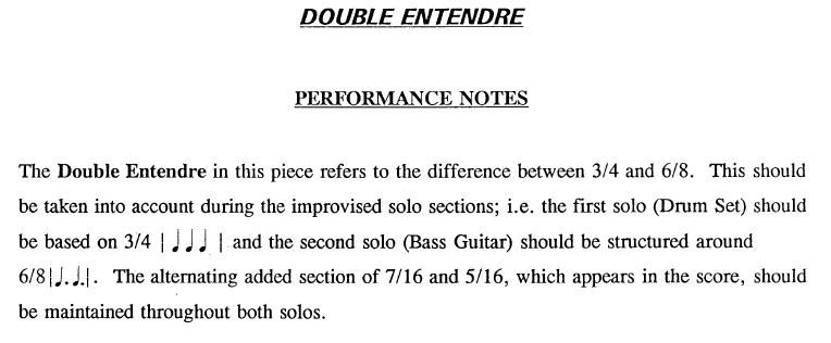 Three Solos for Bass Guitar and Drum Set