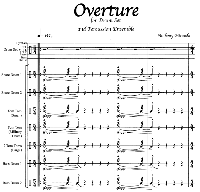 Overture for Drum Set and Percussion Ensemble