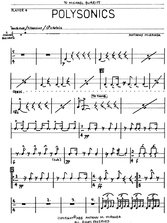 Polysonics. Player 4