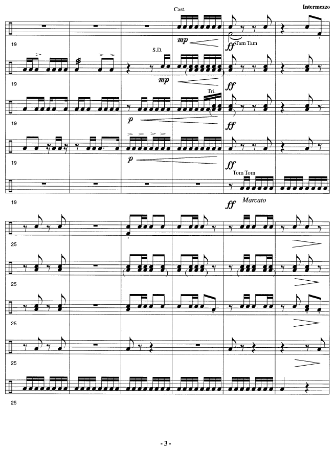 Intermezzo for Percussion Ensemble, D. Shostakovich - arr. William L. Cahn