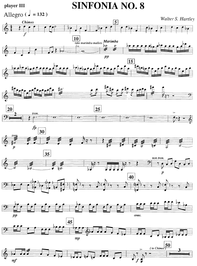 Sinfonia No. 8 for Percusion Quintet