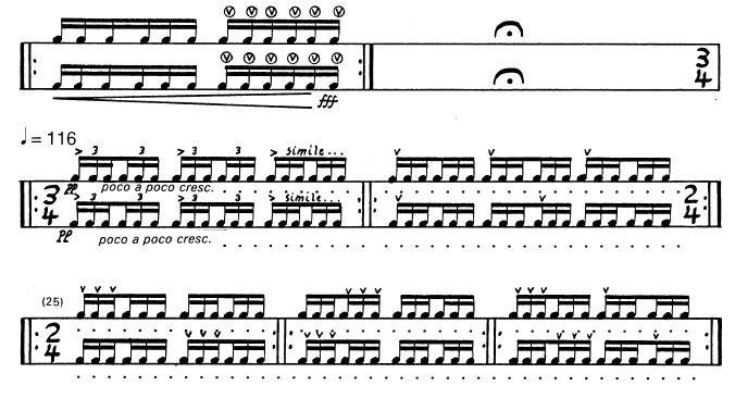 Displacements for Two or More Multi-Percussionists