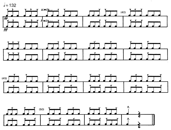 Displacements for Two or More Multi-Percussionists