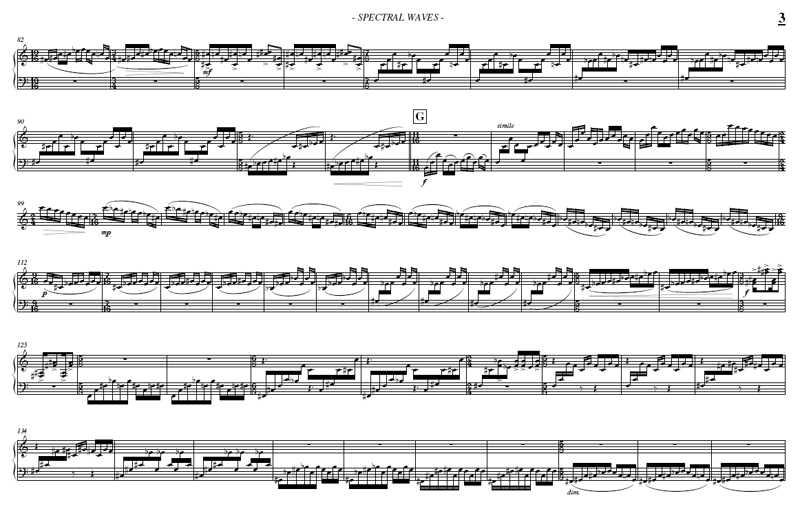 SPECTRAL WAVES for Solo Marimba