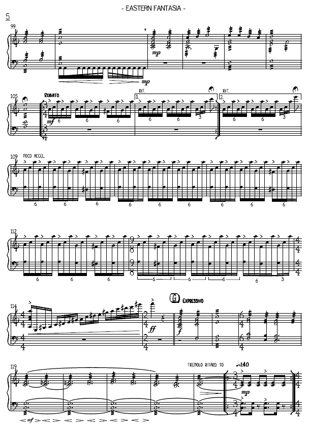 Eastern Fantasia for Solo Marimba