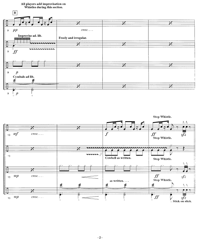 SURROGATE for Percussion Ensemble (4-6 Players)