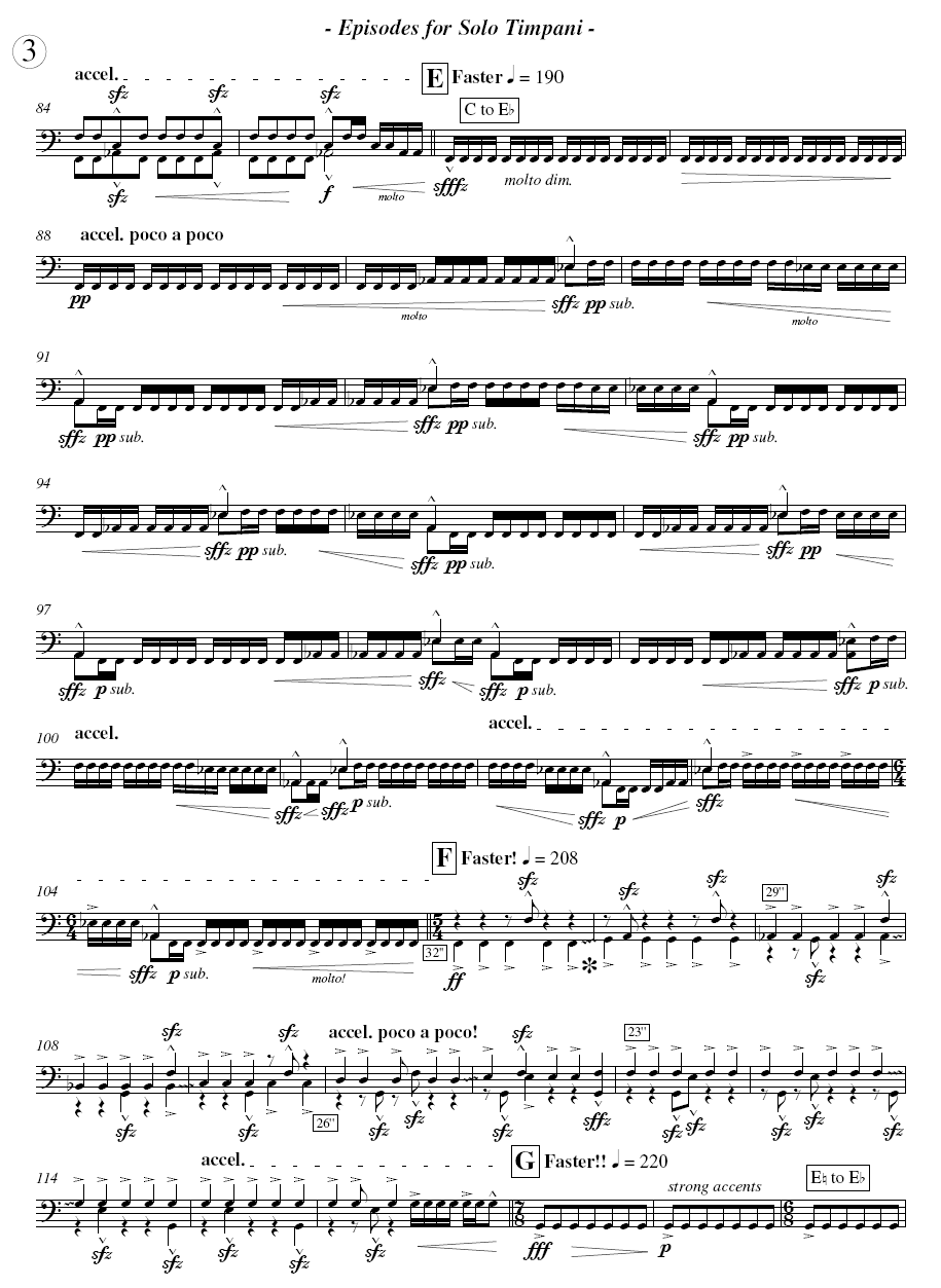 EPISODES for Solo Timpani