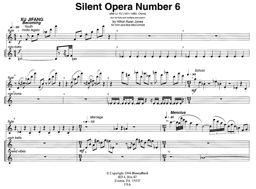 Silent Opera Number 6: Duo for Flute and Multiple Percussion