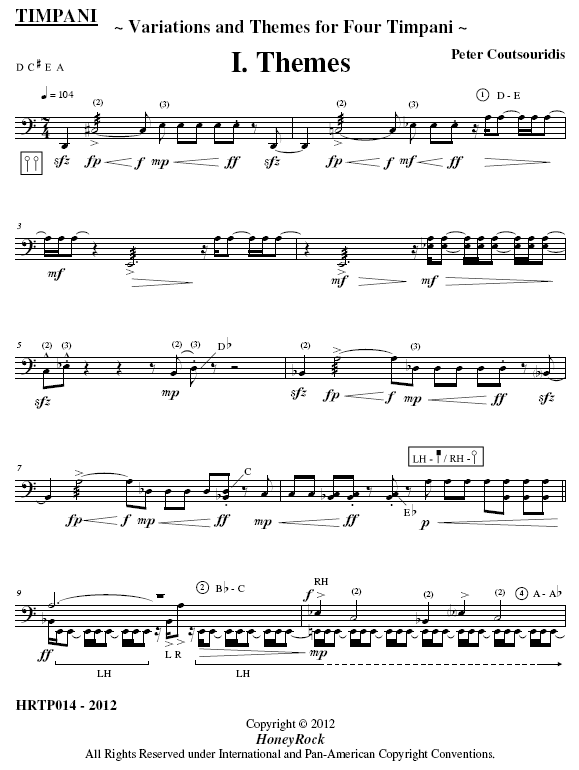 Variations and Themes for Solo Timpani