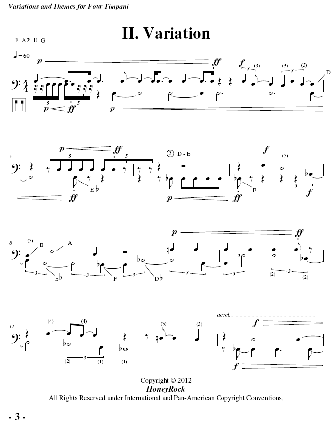 Variations and Themes for Solo Timpani