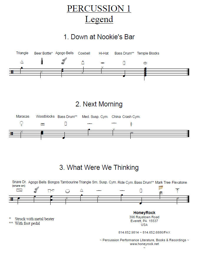 LOVE TRIANGLES for Percussion Trio