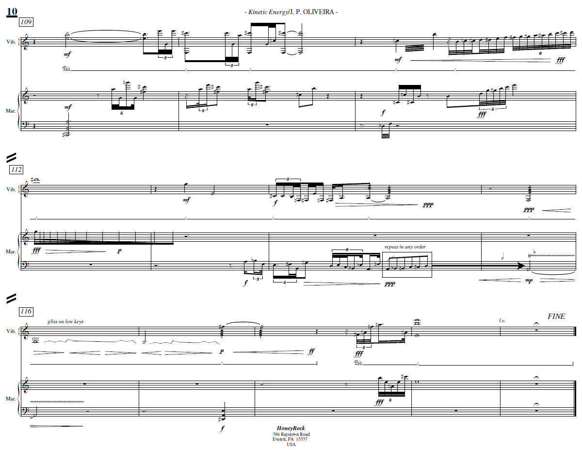 KINETIC ENERGY for Vibraphone and Marimba