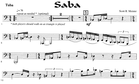 Arabic Dances for Tuba and Percussion