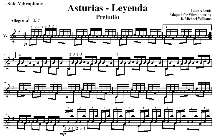 Asturias-Leyenda, Preludio