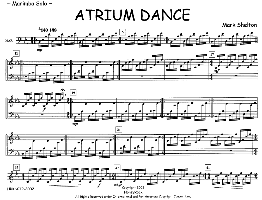 Atrium Dance for Solo Marimba