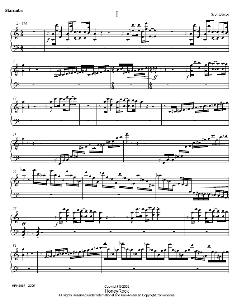 marimba concerto, Blasco