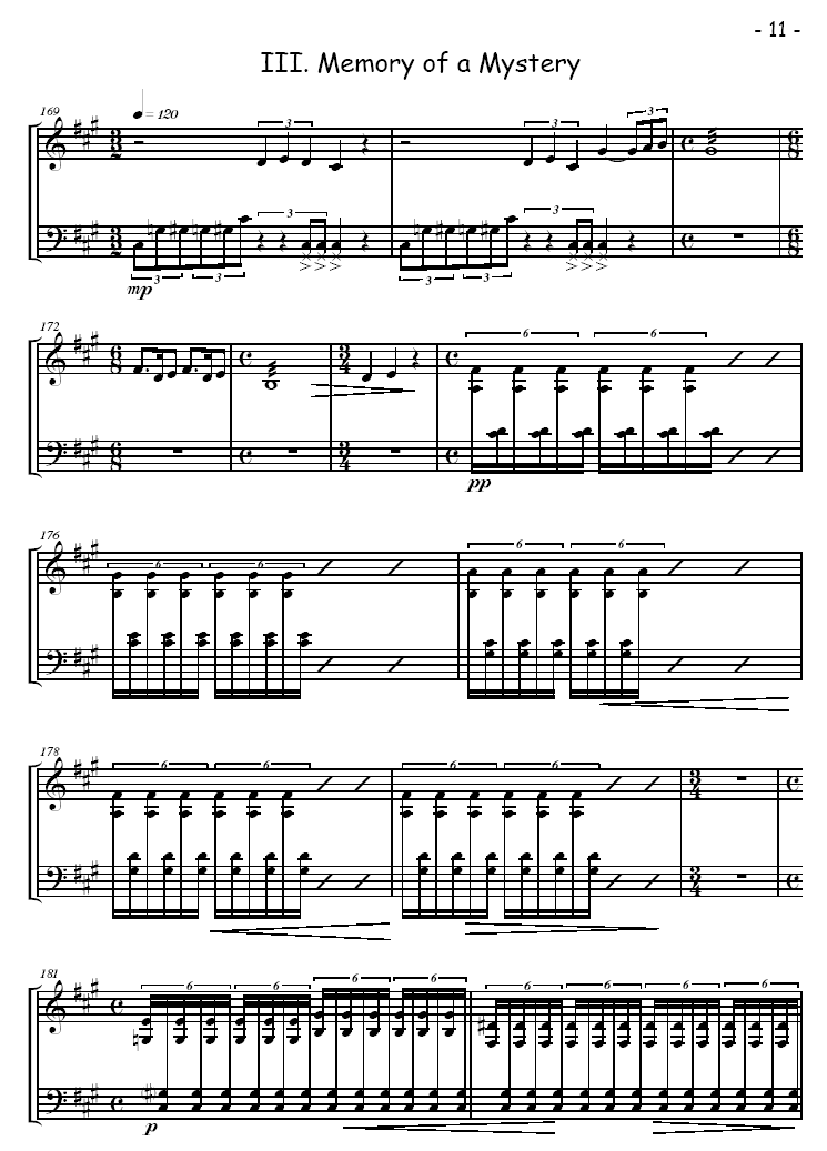 Three Movements for a Solo Dancer