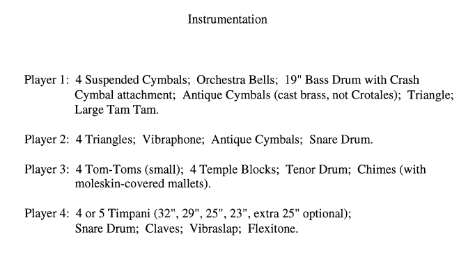 Cactus Trilogy for Percussion Quartet