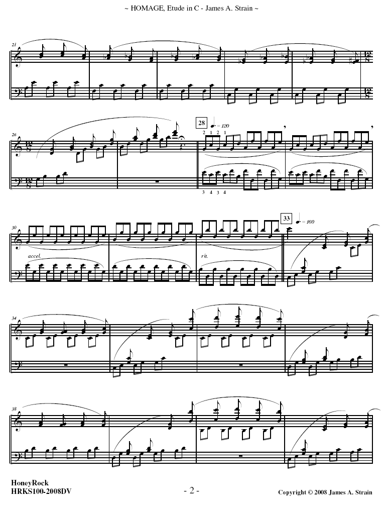 Homage: Two Etudes for Marimba