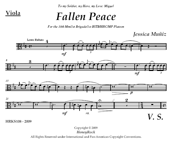 Fallen Peace for Marimba and String Quartet