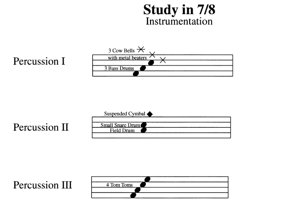 Study in 7/8 for Percussion Trio