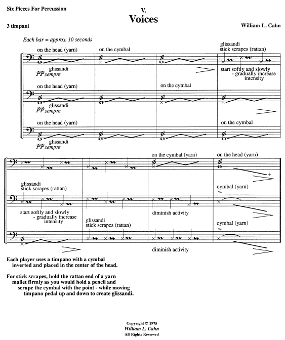 Six Pieces for Percussion