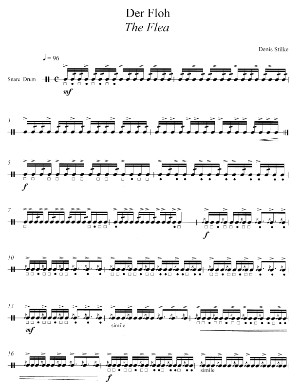 Snare Time: Ten Solos for Snare Drum, Denis Stilke