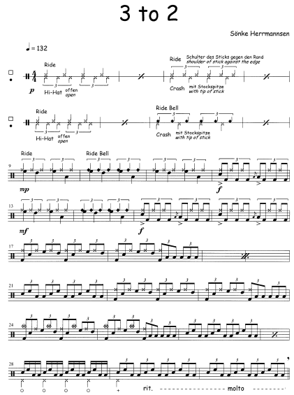 SPOTLIGHTS 2, Score Sample "3 to 2"