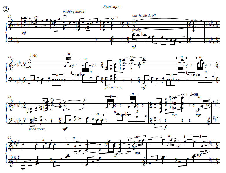 Seascape - score excerpt