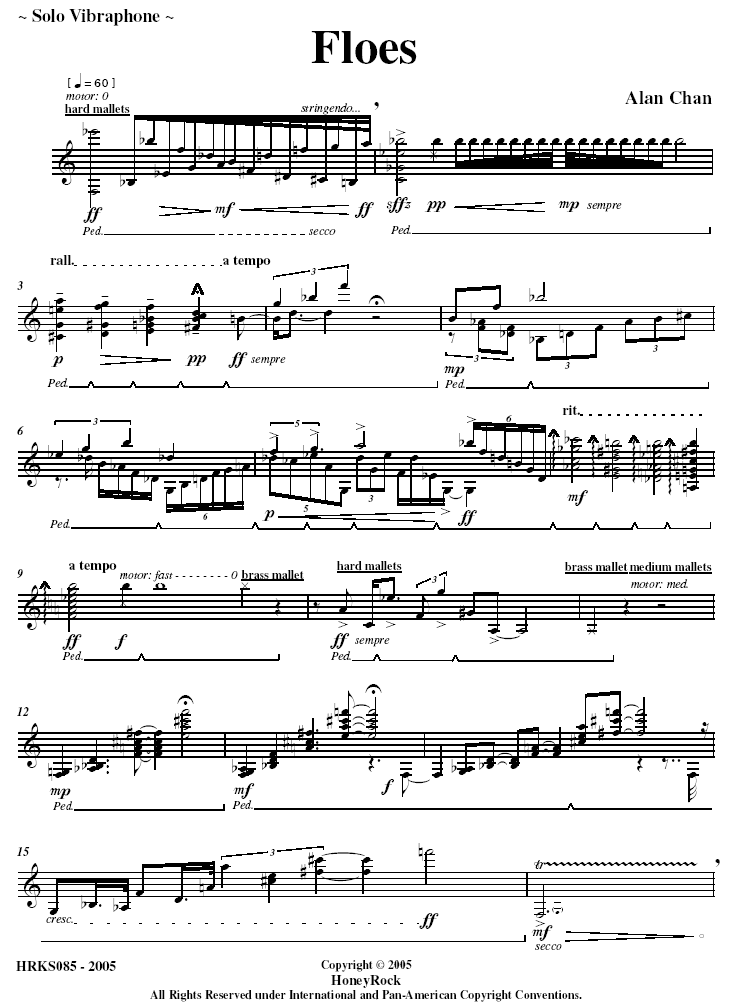 Floes for Solo Vibraphone