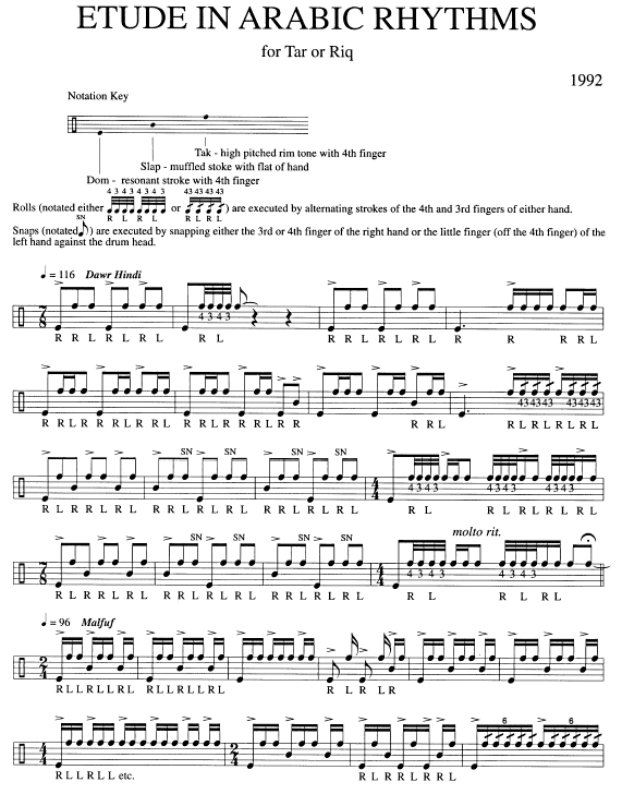 Etude In Arabic Rhythms