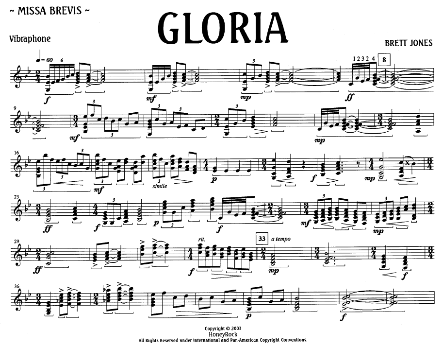 Gloria vibraphone