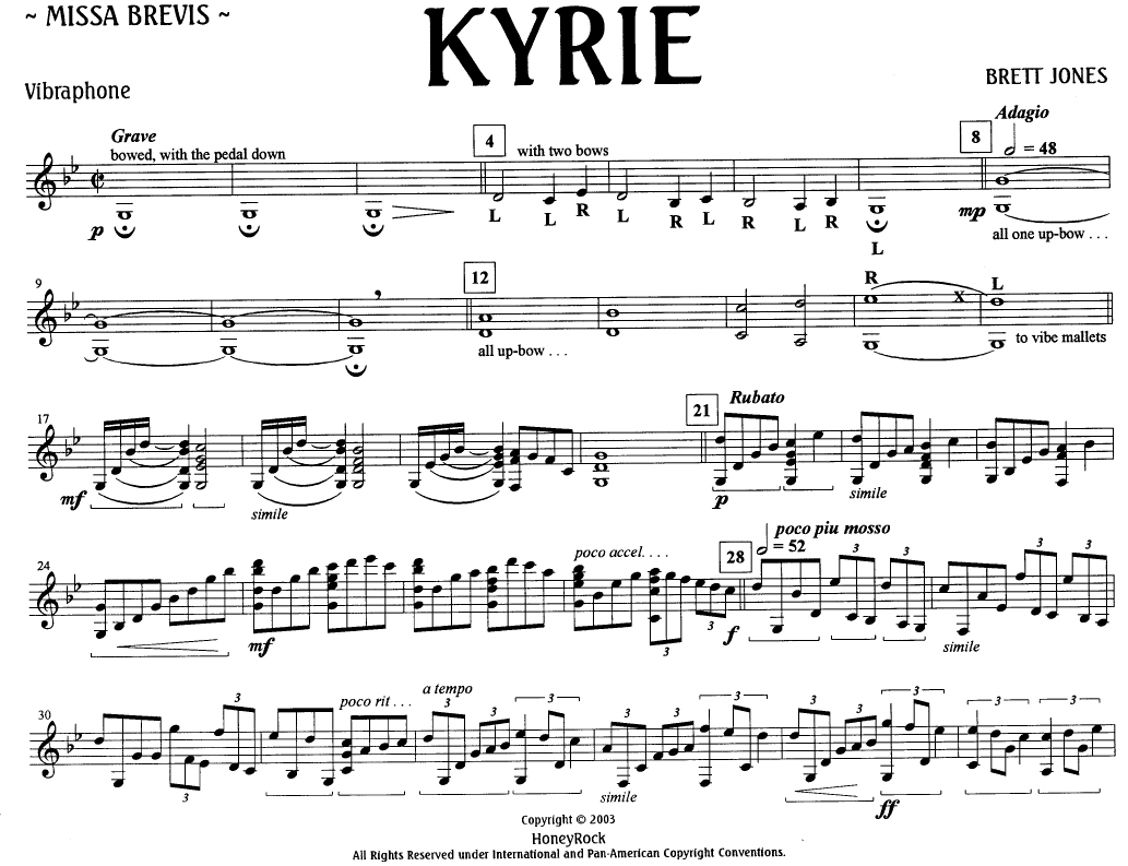 Kyrie vibraphone