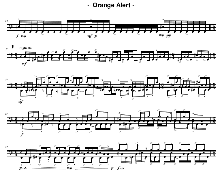 Orange Alert for Solo Timpani