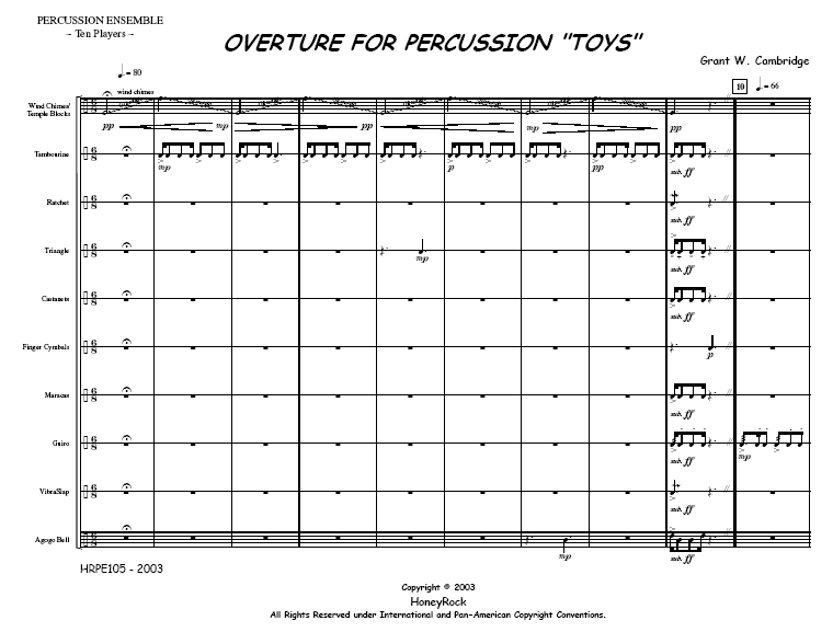 Overture for Percussion "Toys"