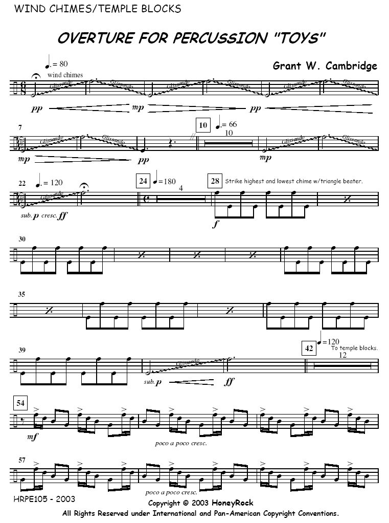 Overture for Percussion "Toys"