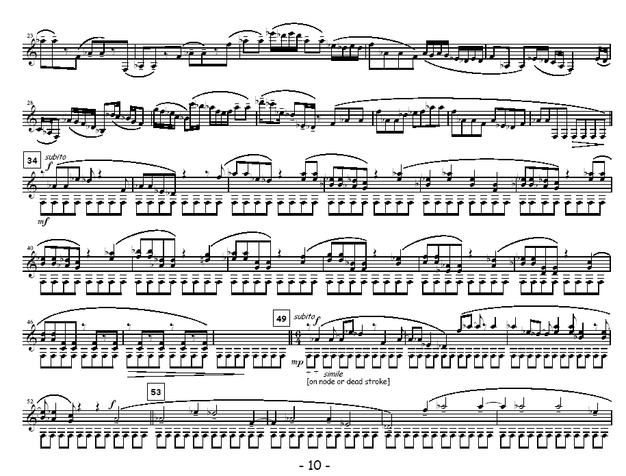 Four Pillars for Solo Marimba, III