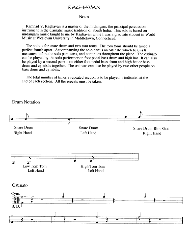 NEXUS: Portfolio for Snare Drum - Raghavan