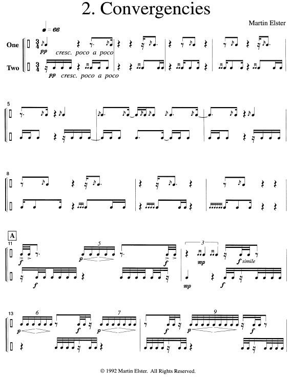 Suite No. 1, for Snare Drum Duo