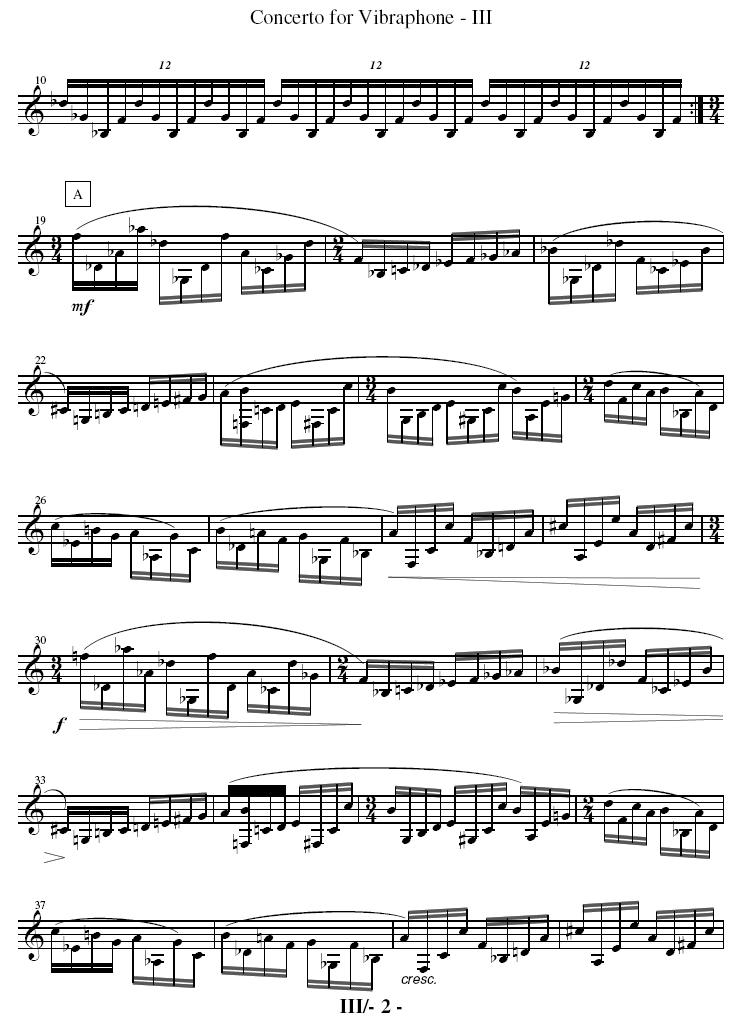 Concerto for Vibraphone