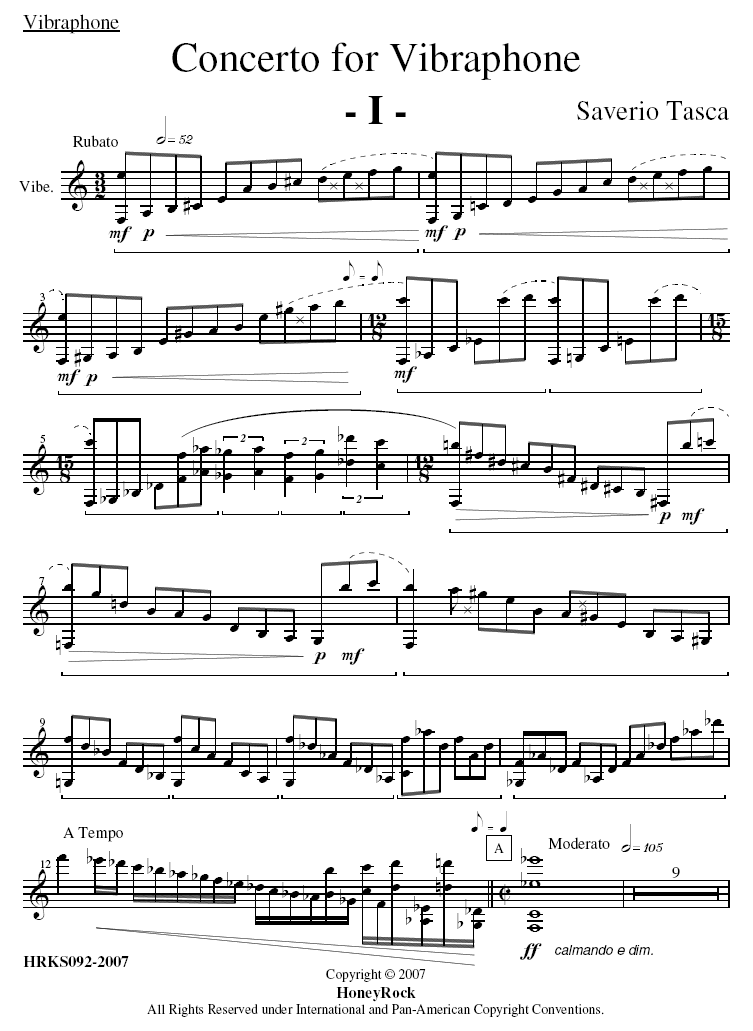 Concerto for Vibraphone