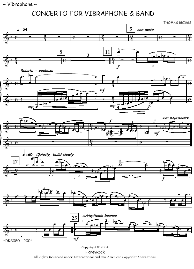 Concerto for Vibraphone & Band