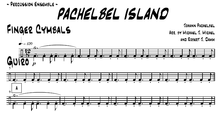 Pachelbel Island for Percussion Ensemble